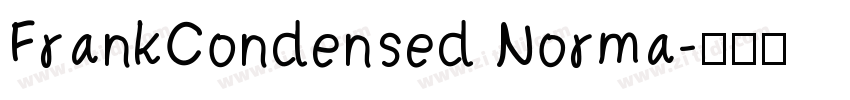FrankCondensed Norma字体转换